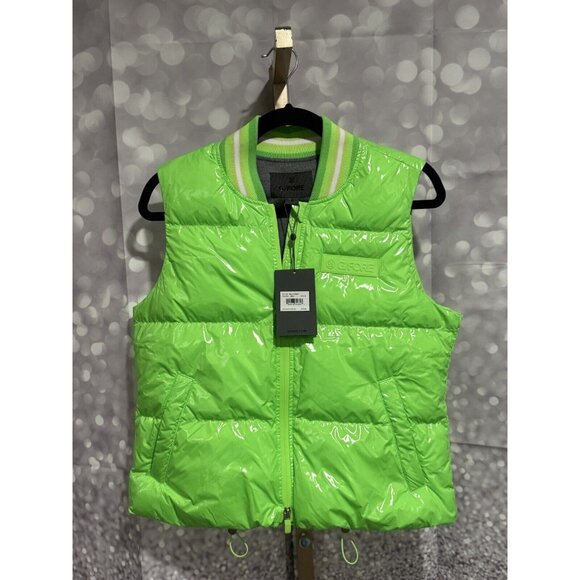 NWT G Fore Gecko Circle G’s Women’s Coated Nylon Puffer Vest - Small - Picture 1 of 3